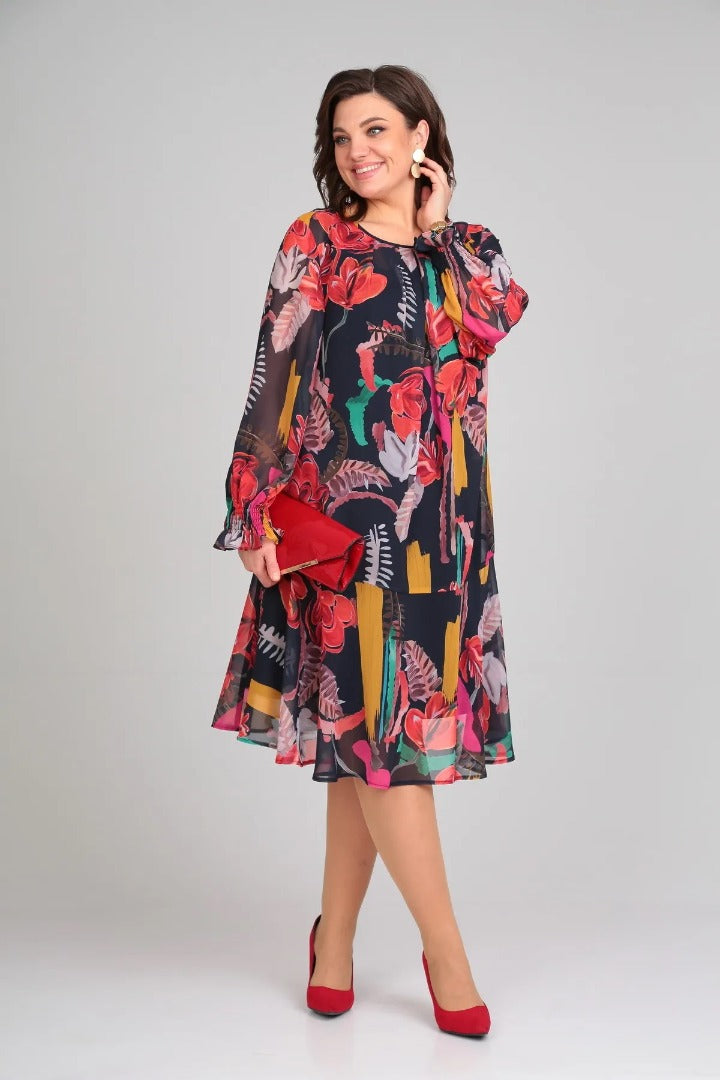 Manuelle™ | Élégante Robe Fleurie Fluide pour Femme
