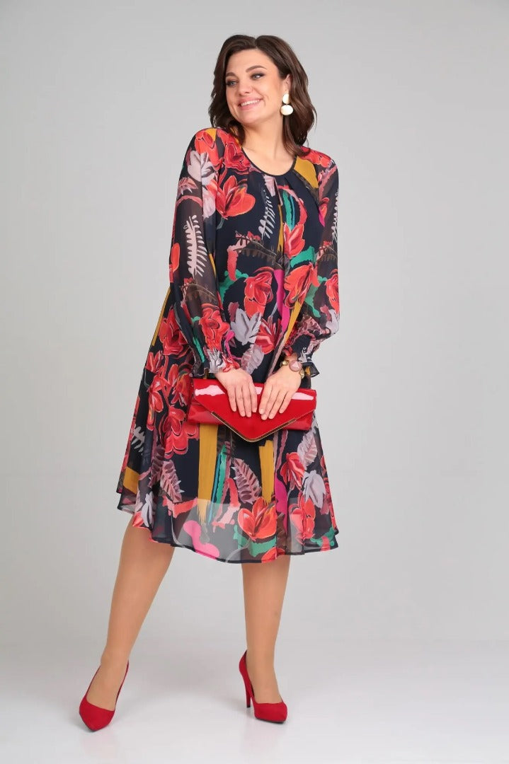 Manuelle™ | Élégante Robe Fleurie Fluide pour Femme