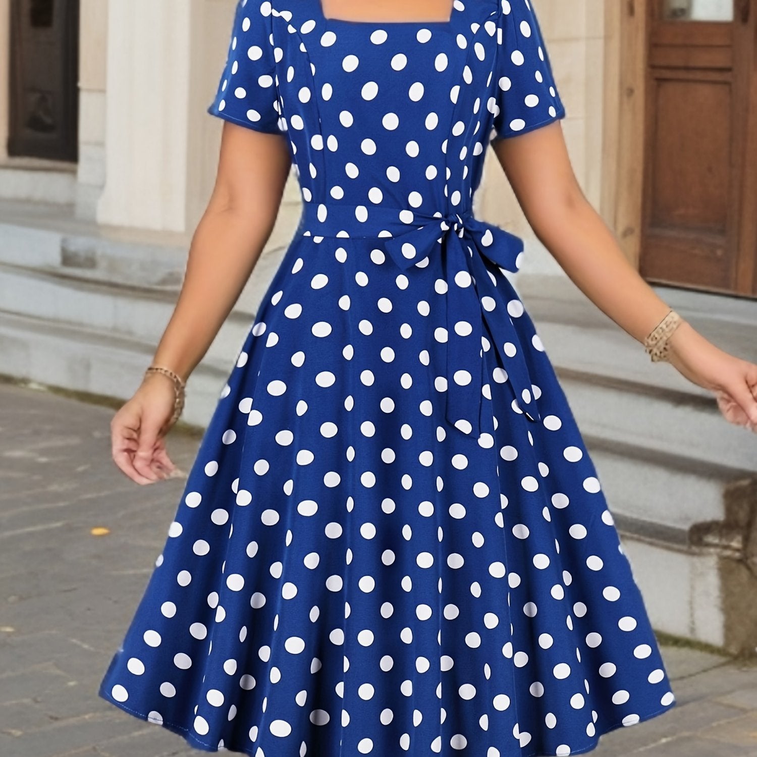 Marguerite™ | Élégante Robe à Pois Confortable et Intemporelle