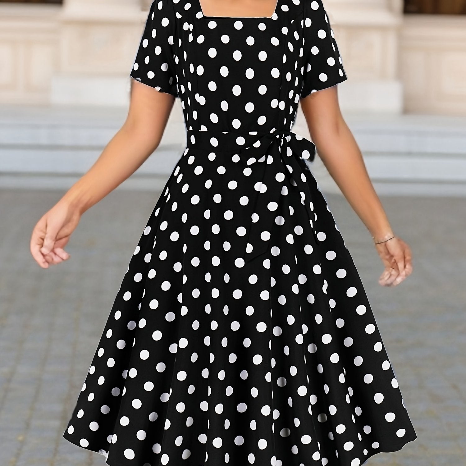 Marguerite™ | Élégante Robe à Pois Confortable et Intemporelle