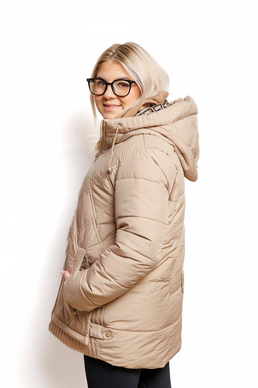 Éliane™ | Veste d'hiver légère, chaude et imperméable en grande taille