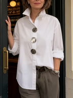 Ariana™ — Chemisier Chic en Soie et Coton