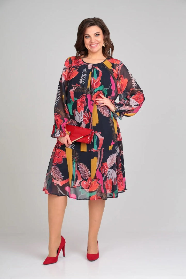 Manuelle™ | Élégante Robe Fleurie Fluide pour Femme