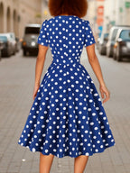 Marguerite™ | Élégante Robe à Pois Confortable et Intemporelle