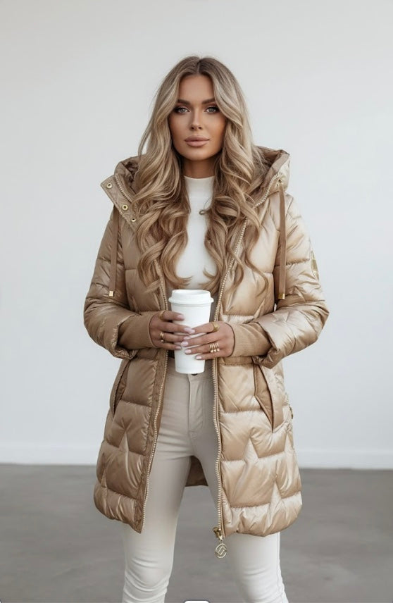 Almée™ – Élégante Doudoune Longue pour l'Hiver