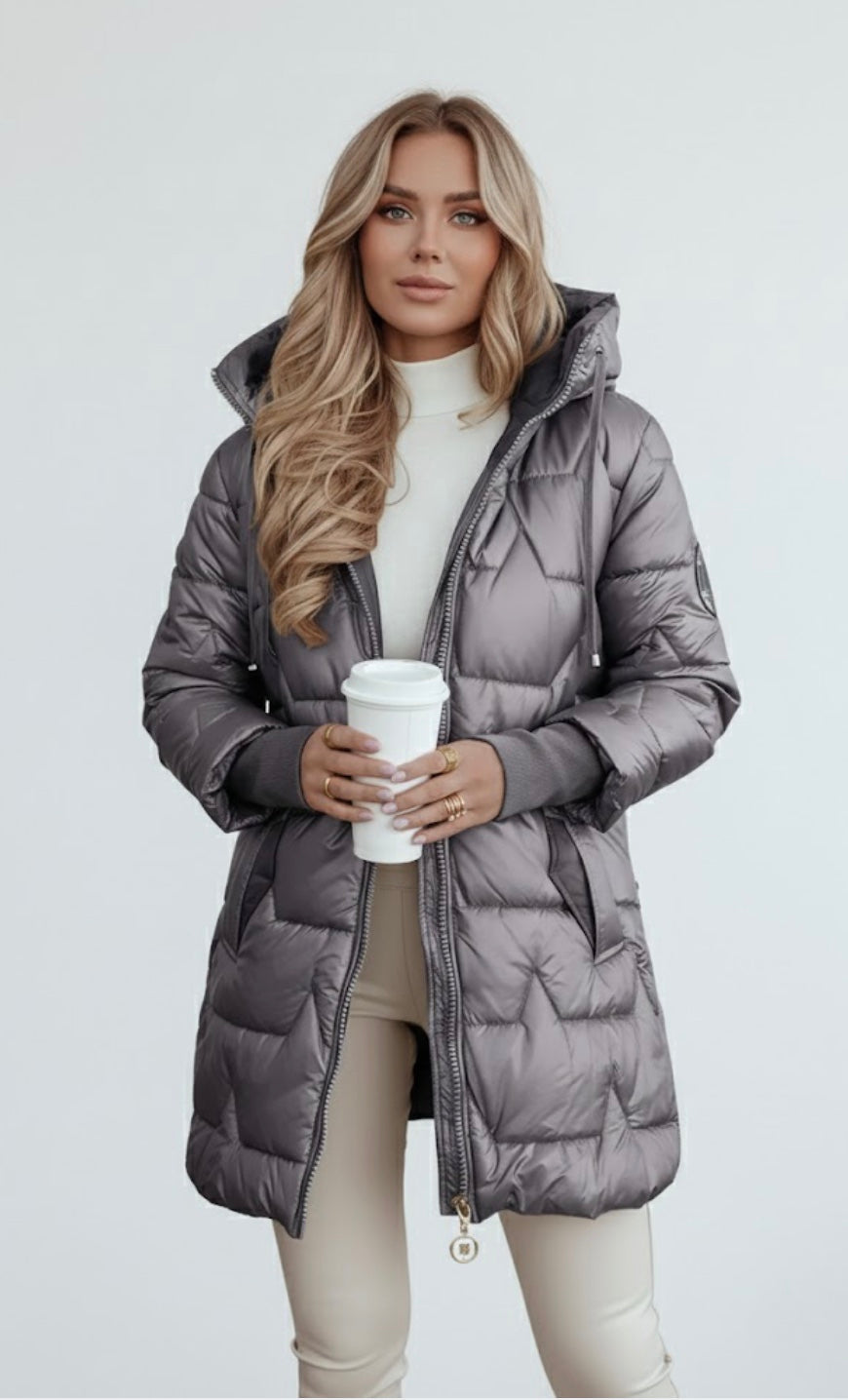 Almée™ – Élégante Doudoune Longue pour l'Hiver