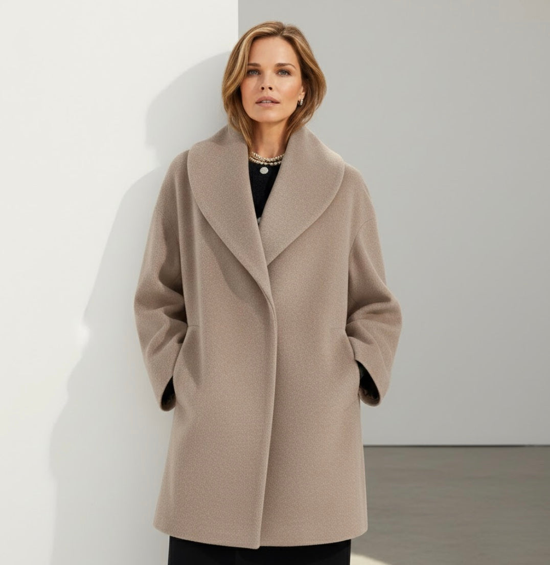 Élyane™ – Manteau Cocoon Élégant, Douceur Chaleureuse & Style Naturel