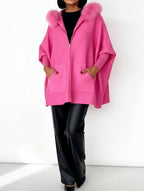 Isadora™ - Rose Elegance Warm Cape Poncho