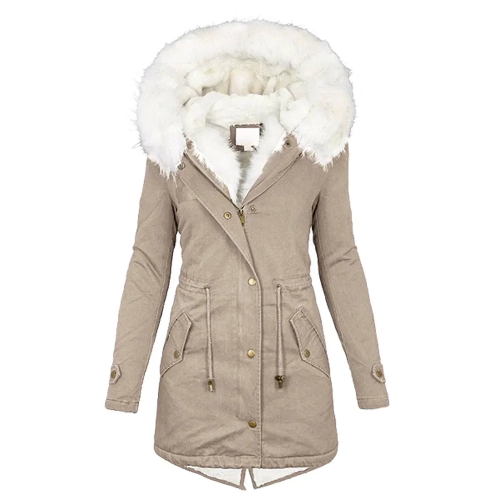 Giulia d’Hiver™ — Élégant manteau chaud avec capuche