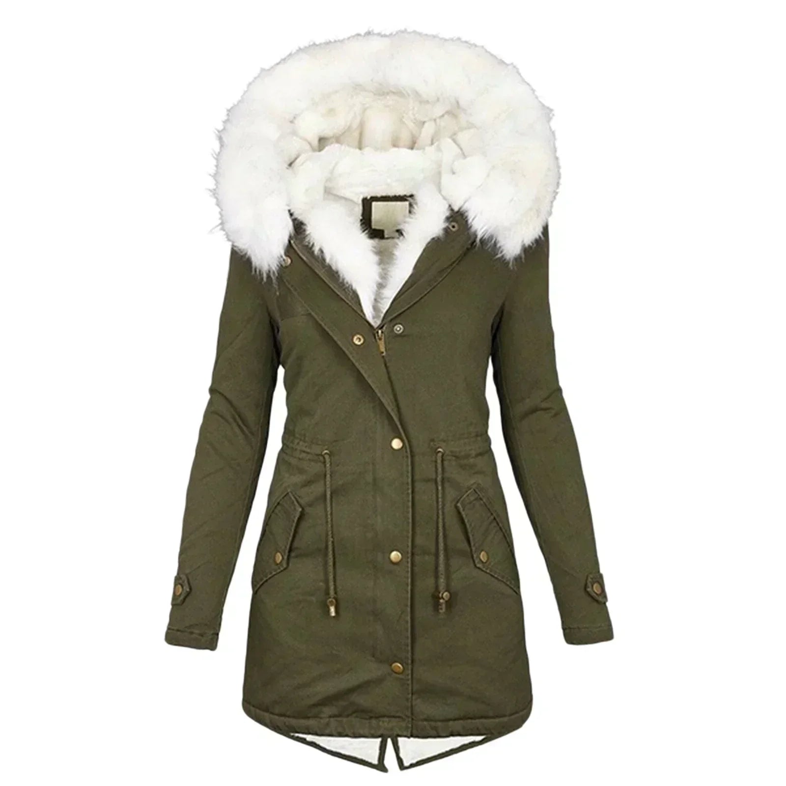 Giulia d’Hiver™ — Élégant manteau chaud avec capuche