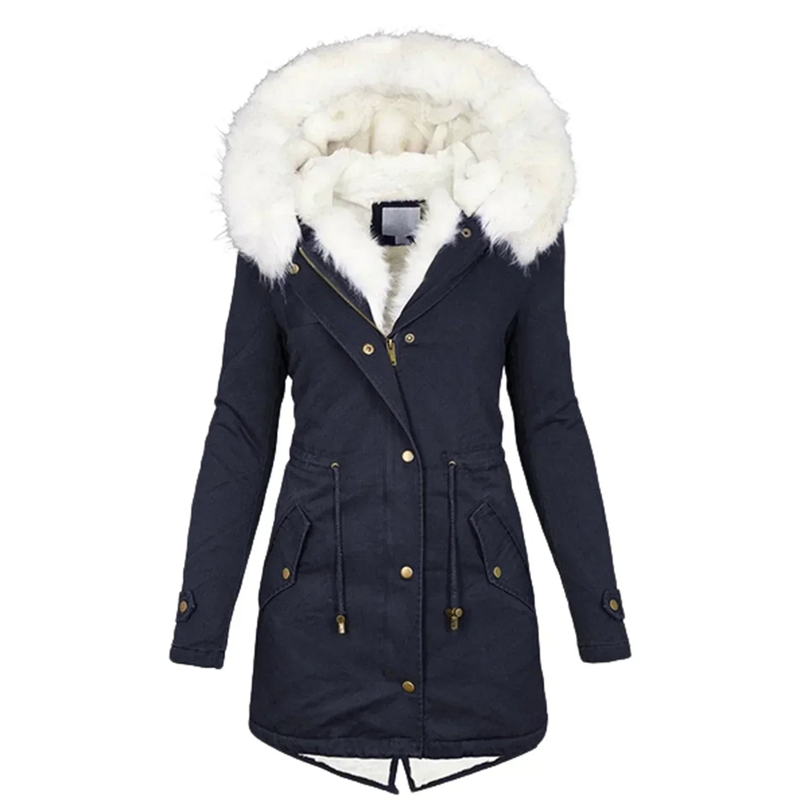 Giulia d’Hiver™ — Élégant manteau chaud avec capuche