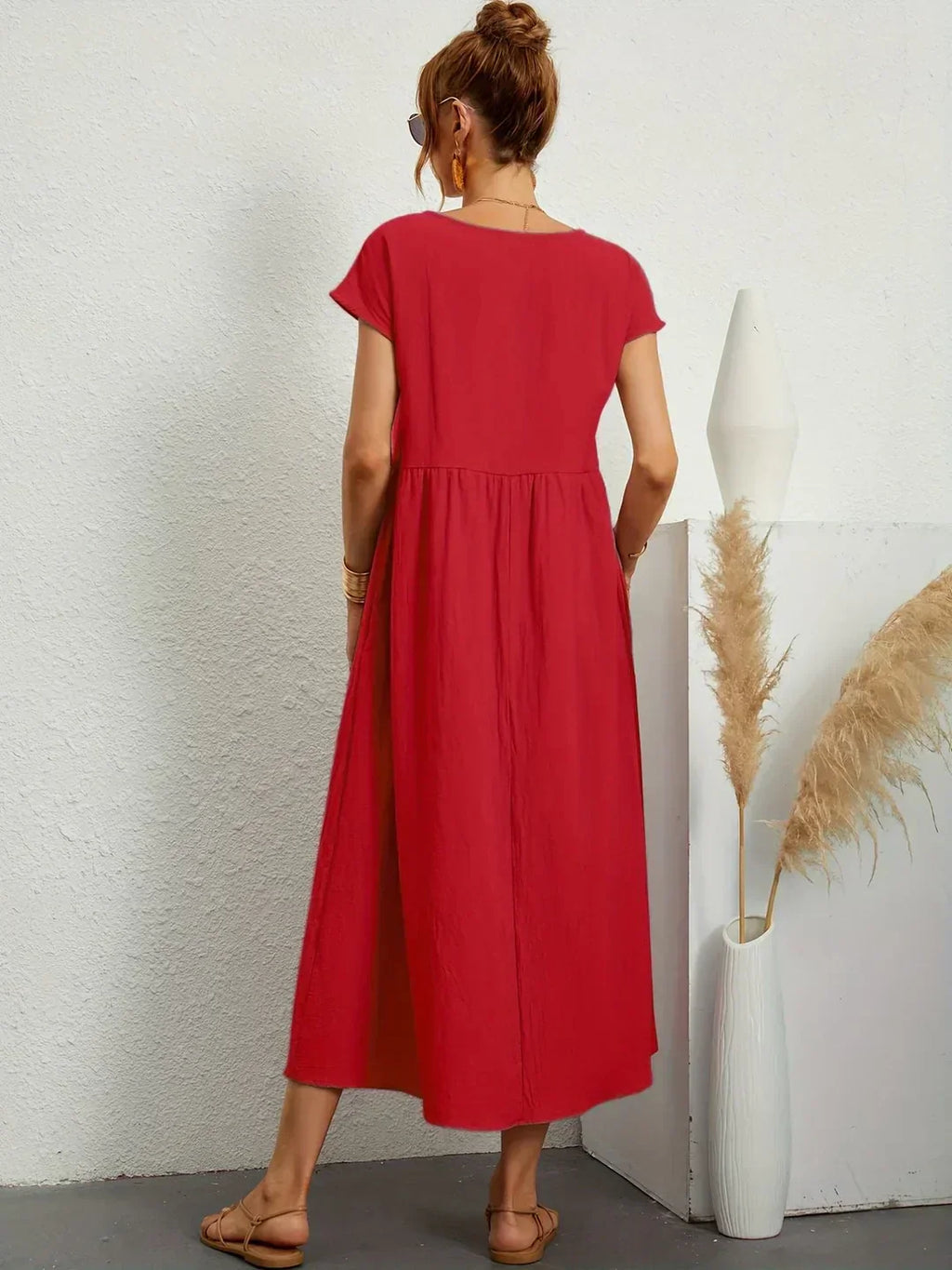 Gabrielle™ - Élégante Robe Midi Fluide au Style Intemporel