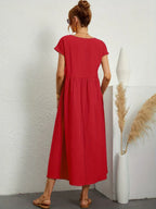 Gabrielle™ - Élégante Robe Midi Fluide au Style Intemporel