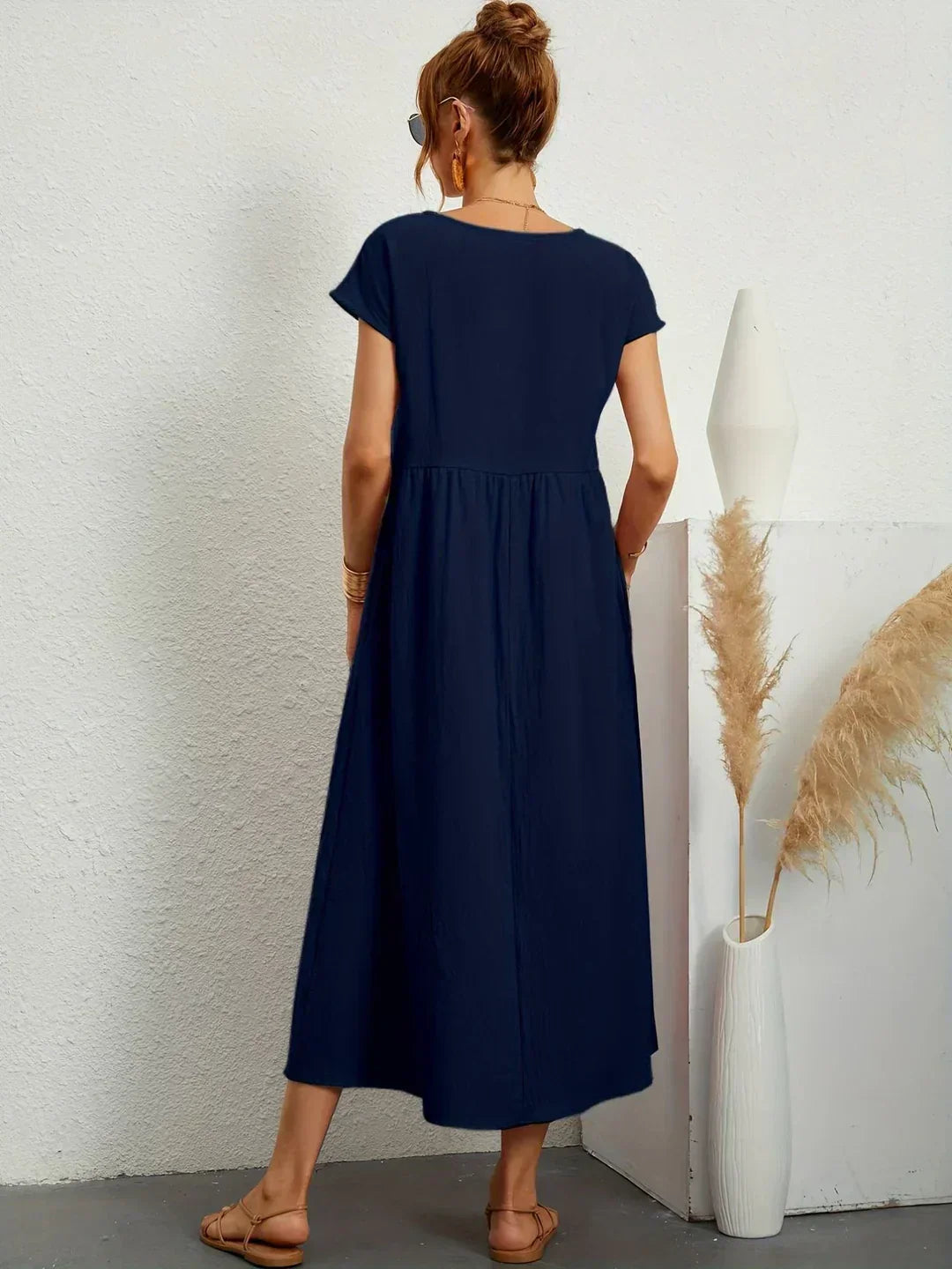 Gabrielle™ - Élégante Robe Midi Fluide au Style Intemporel