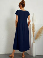 Gabrielle™ — Élégante Robe Midi Fluide au Style Intemporel