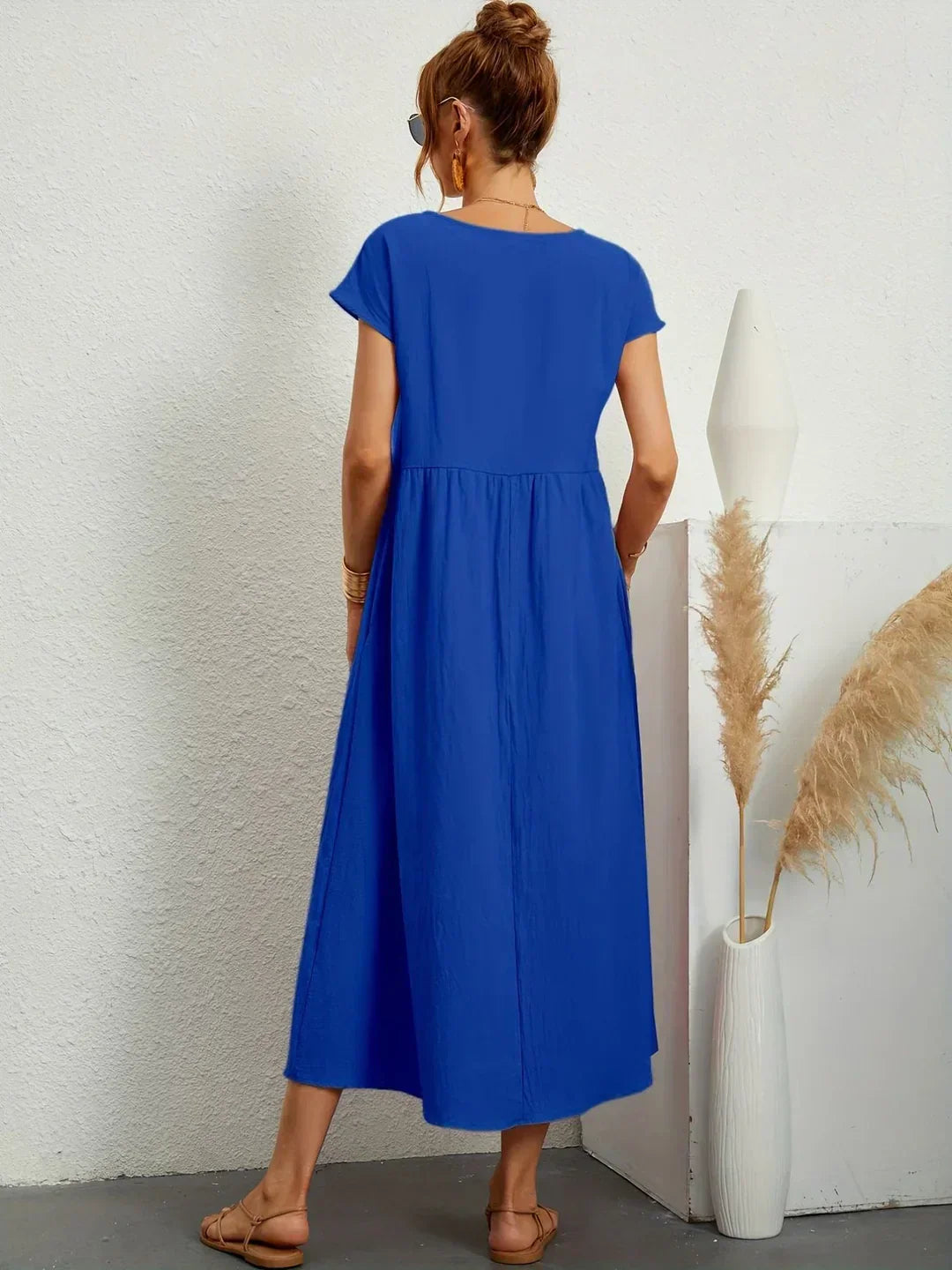 Gabrielle™ - Élégante Robe Midi Fluide au Style Intemporel