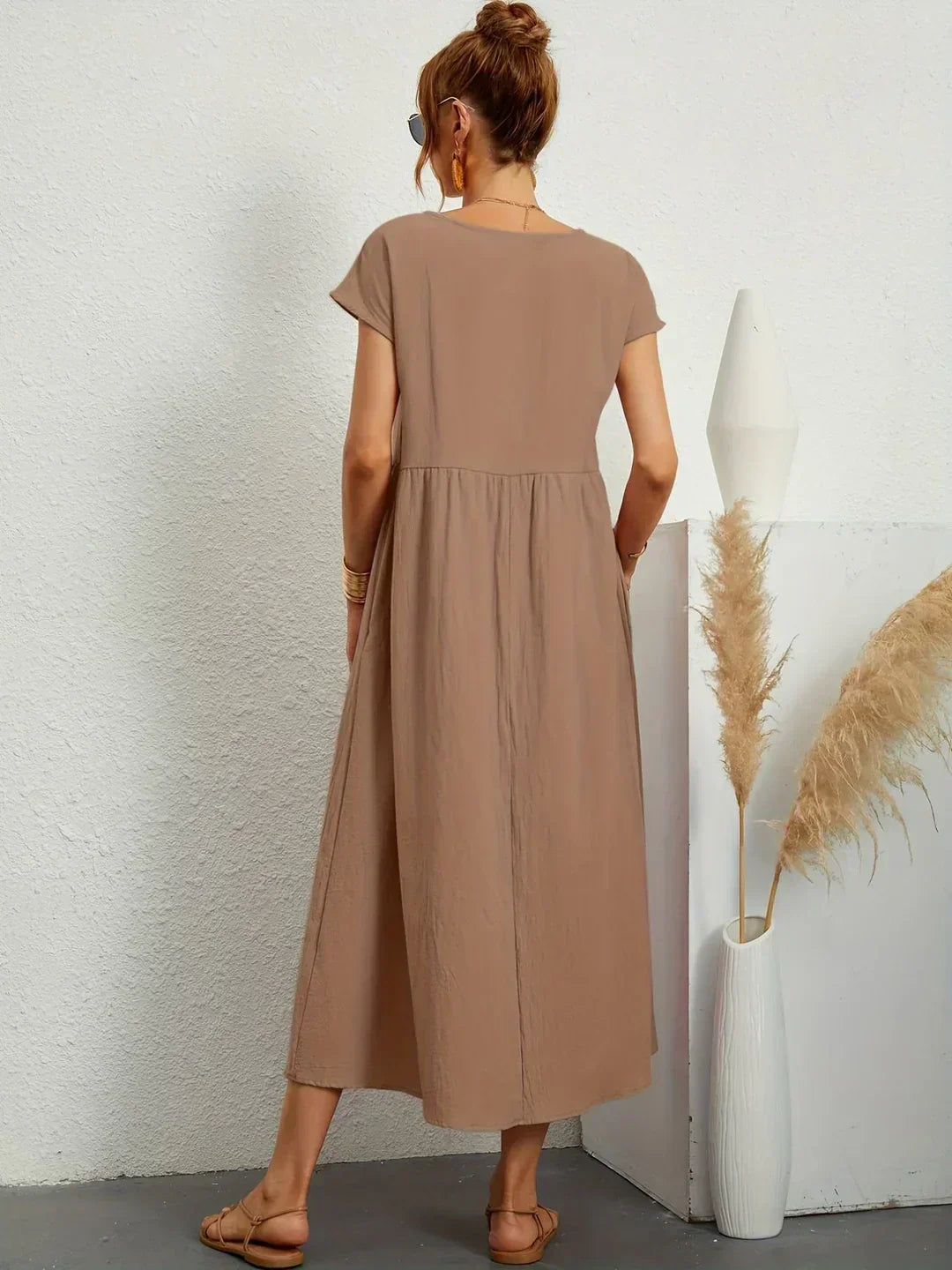 Gabrielle™ — Élégante Robe Midi Fluide au Style Intemporel