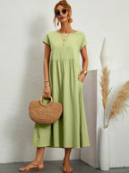 Gabrielle™ - Élégante Robe Midi Fluide au Style Intemporel