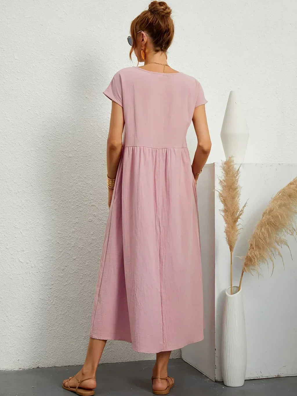 Gabrielle™ — Élégante Robe Midi Fluide au Style Intemporel