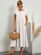 Gabrielle™ — Élégante Robe Midi Fluide au Style Intemporel