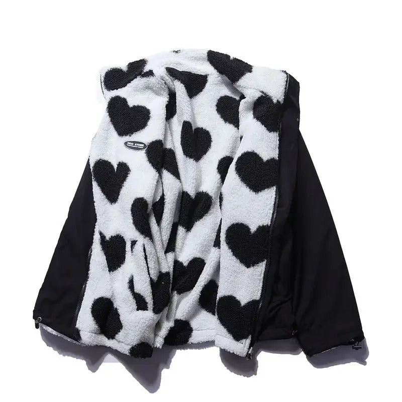 Katharina™ | Veste Réversible en Cœur – Élégance et Confort Polyvalent