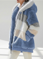 Aléana™ – Veste d'hiver chic et chaleureuse avec capuche et zip