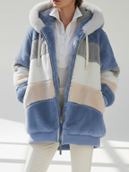 Aléana™ – Veste d'hiver chic et chaleureuse avec capuche et zip