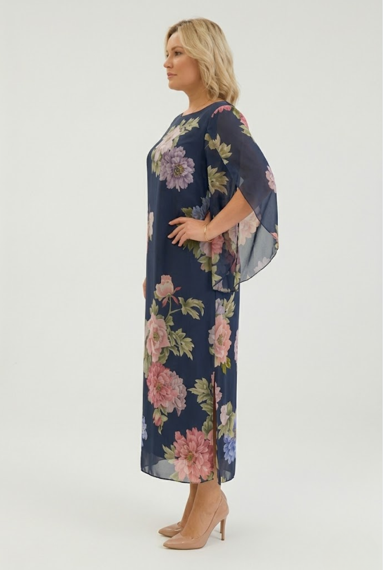 Marianne™ — Élégante Robe Maxi Fleurie et Fluide