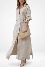 Aurélia™ — Robe longue fluide au style naturel et élégant