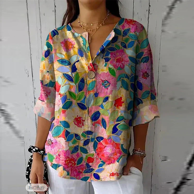 DELACROIX | Blouse Fleurie en Tissu Léger