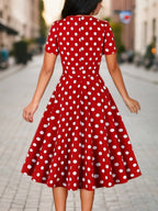 Marguerite™ | Élégante Robe à Pois Confortable et Intemporelle