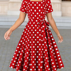 Marguerite™ | Élégante Robe à Pois Confortable et Intemporelle