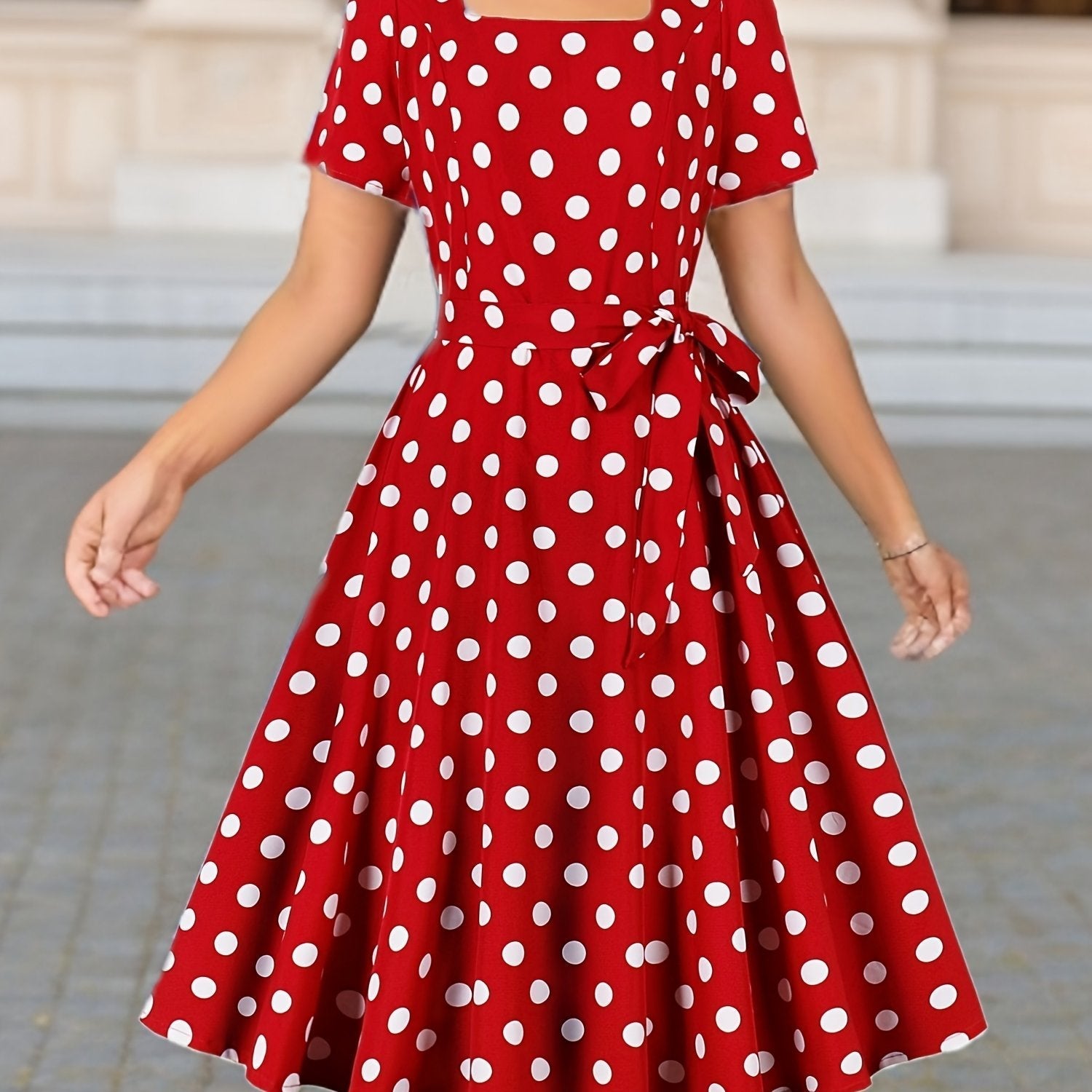 Marguerite™ | Élégante Robe à Pois Confortable et Intemporelle