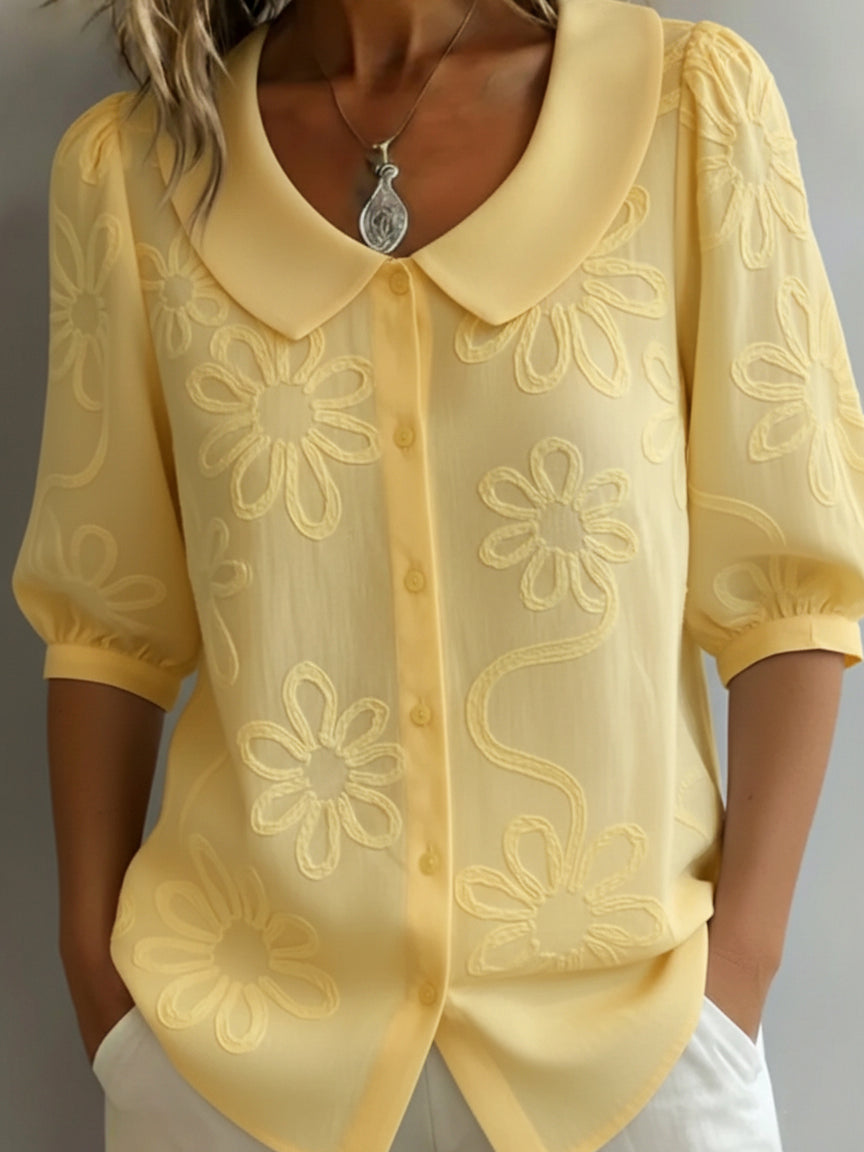 Aurélie™ — Blouse légère florale élégance naturelle