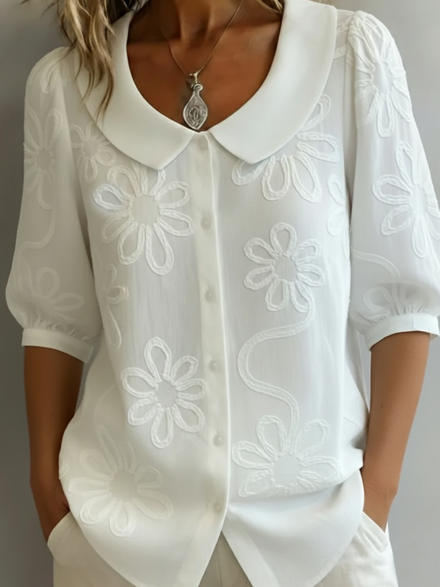 Aurélie™ — Élégante blouse florale légère