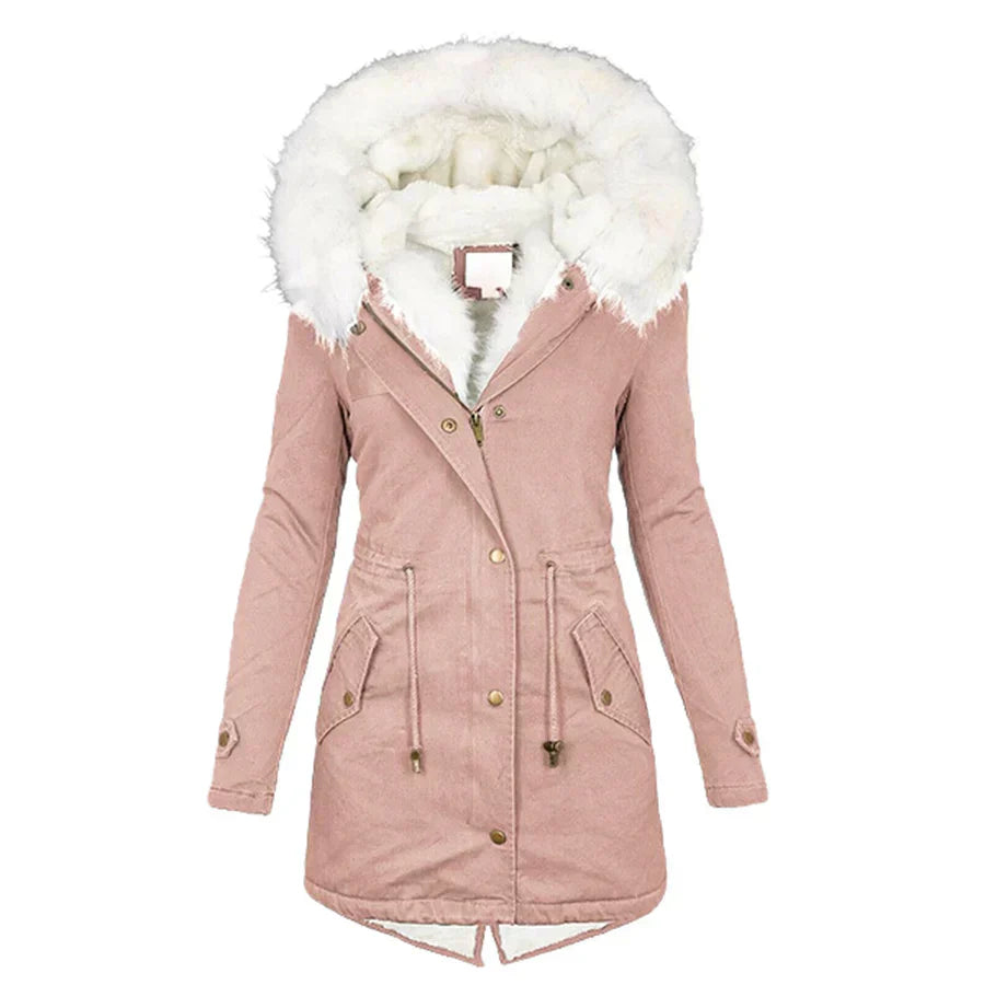Giulia d’Hiver™ — Élégant manteau chaud avec capuche