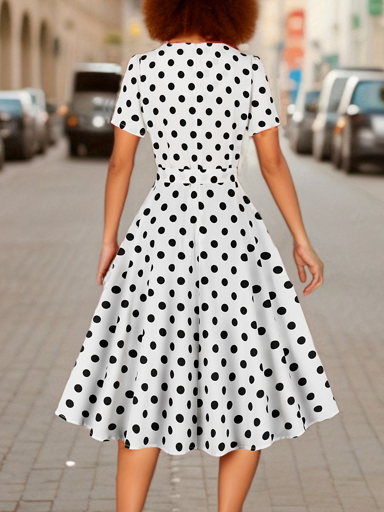 Marguerite™ | Élégante Robe à Pois Confortable et Intemporelle