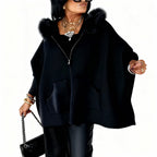Isadora™ - Rose Elegance Warm Cape Poncho