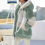 Aléana™ – Veste d'hiver chic et chaleureuse avec capuche et zip