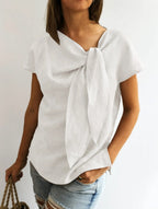 Elisa™ — Blouse Chic avec Nœud