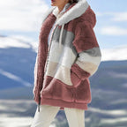Aléana™ – Veste d'hiver chic et chaleureuse avec capuche et zip