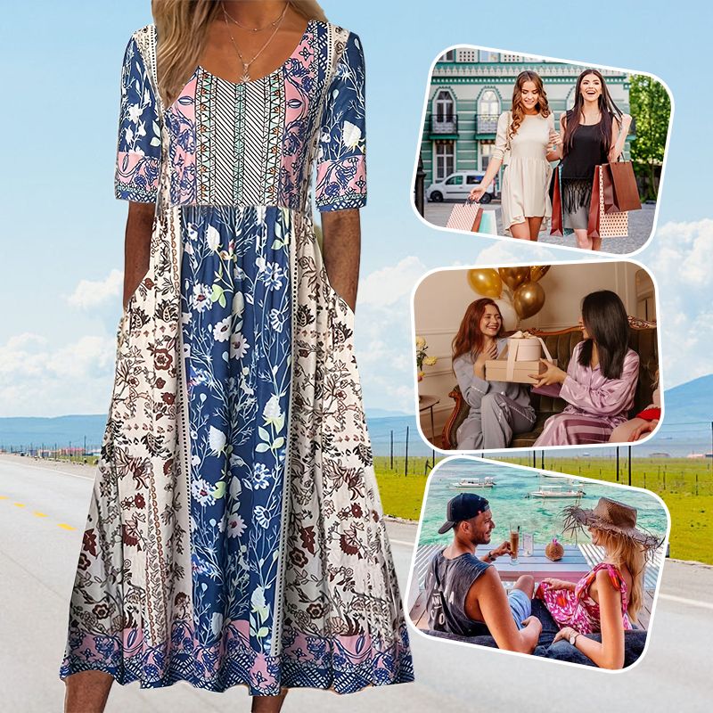 Julie™ — Élégante et Confortable Robe Bohème