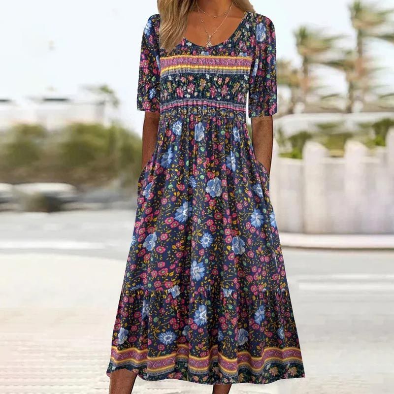 Julie™ — Élégante et Confortable Robe Bohème