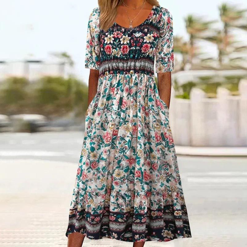 Julie™ — Élégante et Confortable Robe Bohème