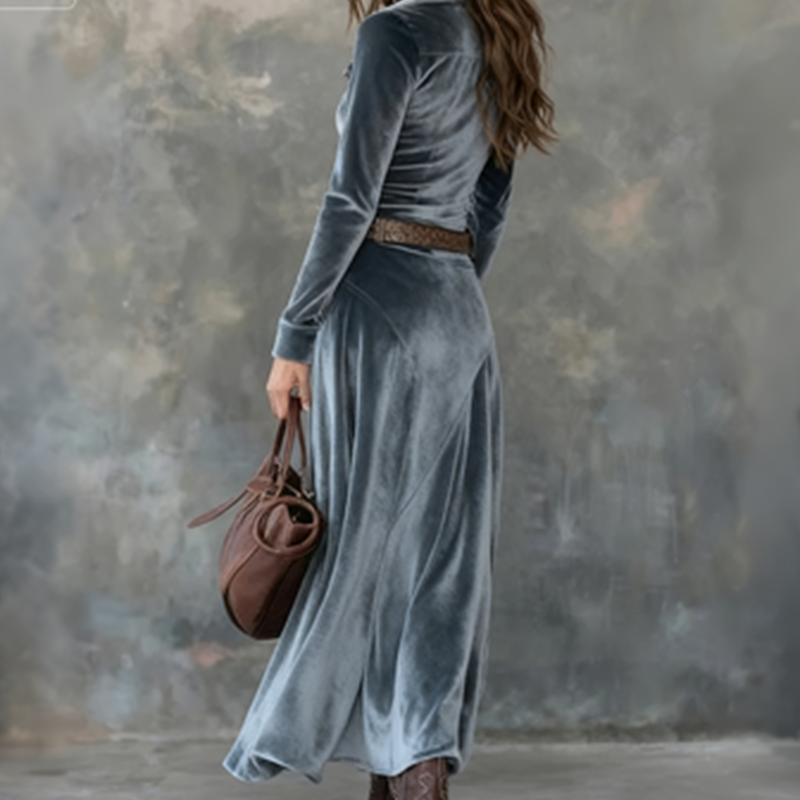 Madeleine™ — Élégante robe en velours doux