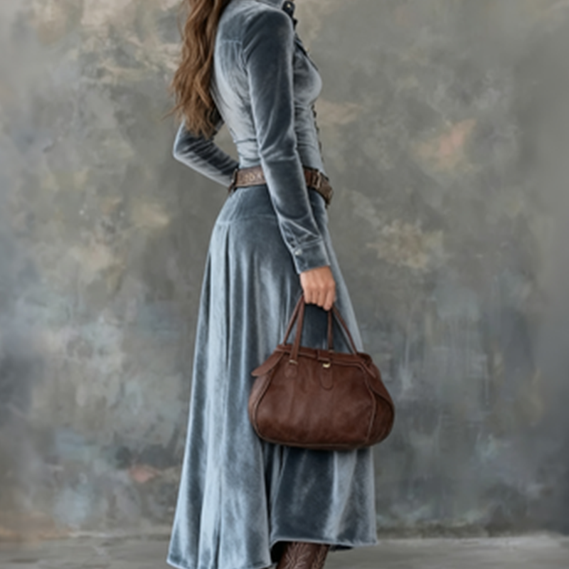 Madeleine™ — Élégante robe en velours doux