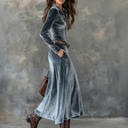 Madeleine™ — Élégante robe en velours doux