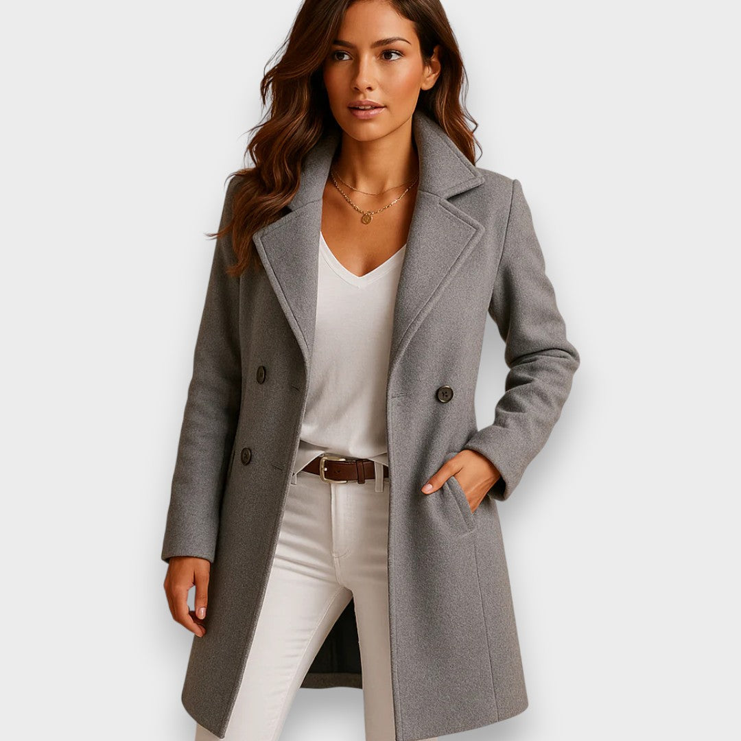 Nora Élise™ — Manteau Chic à la Silhouette Féminine