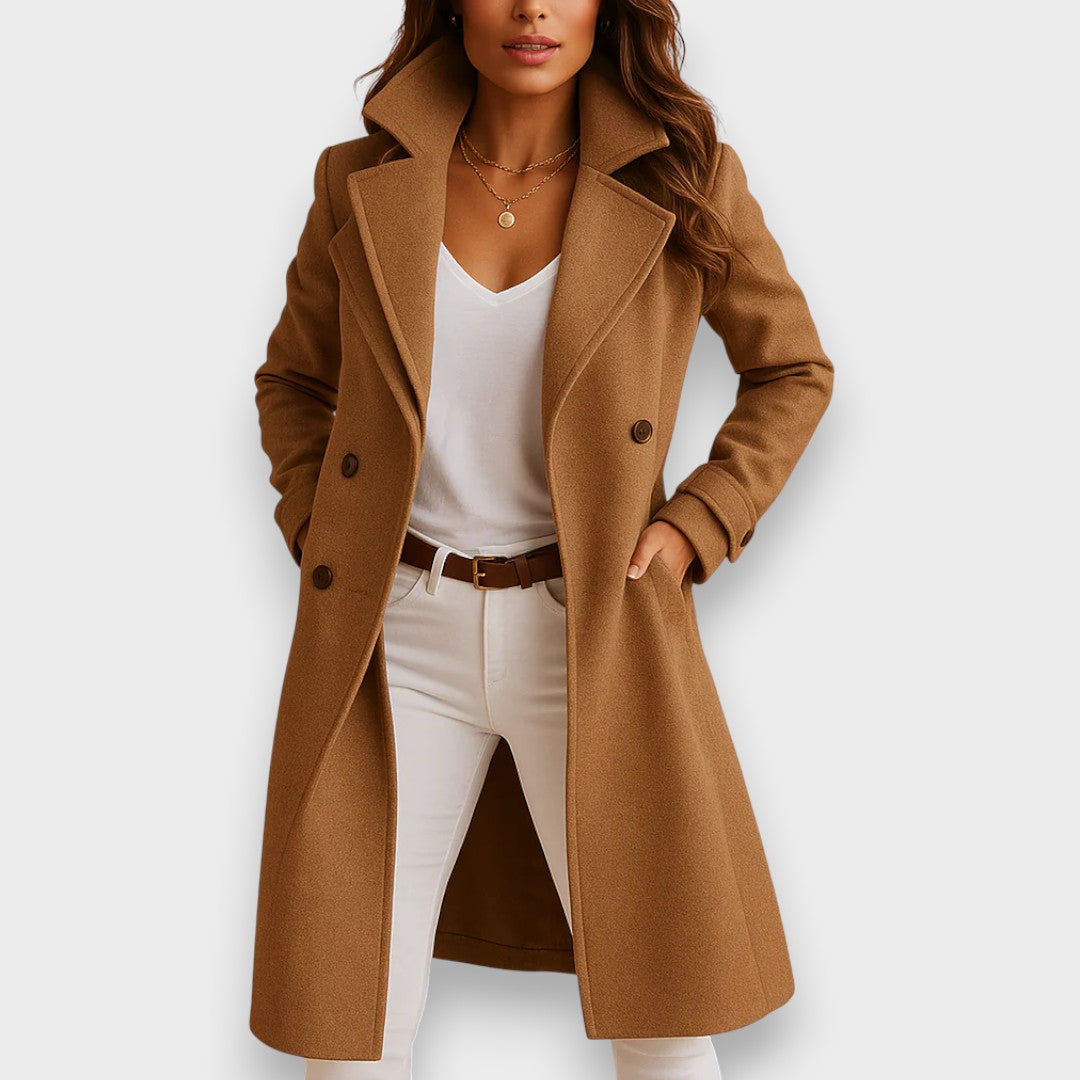 Nora Élise™ — Manteau Chic à la Silhouette Féminine