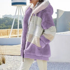 Aléana™ – Veste d'hiver chic et chaleureuse avec capuche et zip